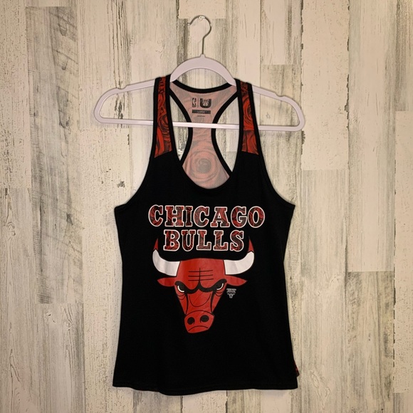 NBA Tops - Chicago Bulls Women’s Rose Tank Top-Large